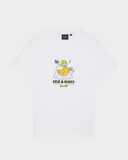 Lyle & Scott Rubber Duck Mens Graphic T-Shirt - 626 White