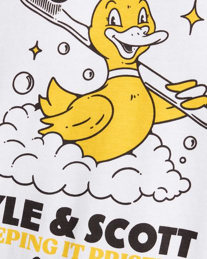 Lyle & Scott Rubber Duck Mens Graphic T-Shirt - 626 White