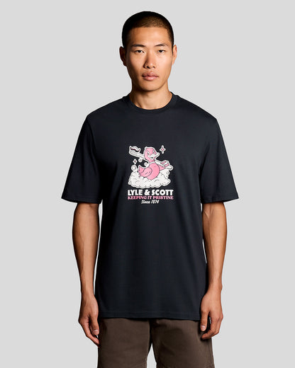Lyle & Scott Rubber Duck Mens Graphic T-Shirt - Z271 Dark Navy