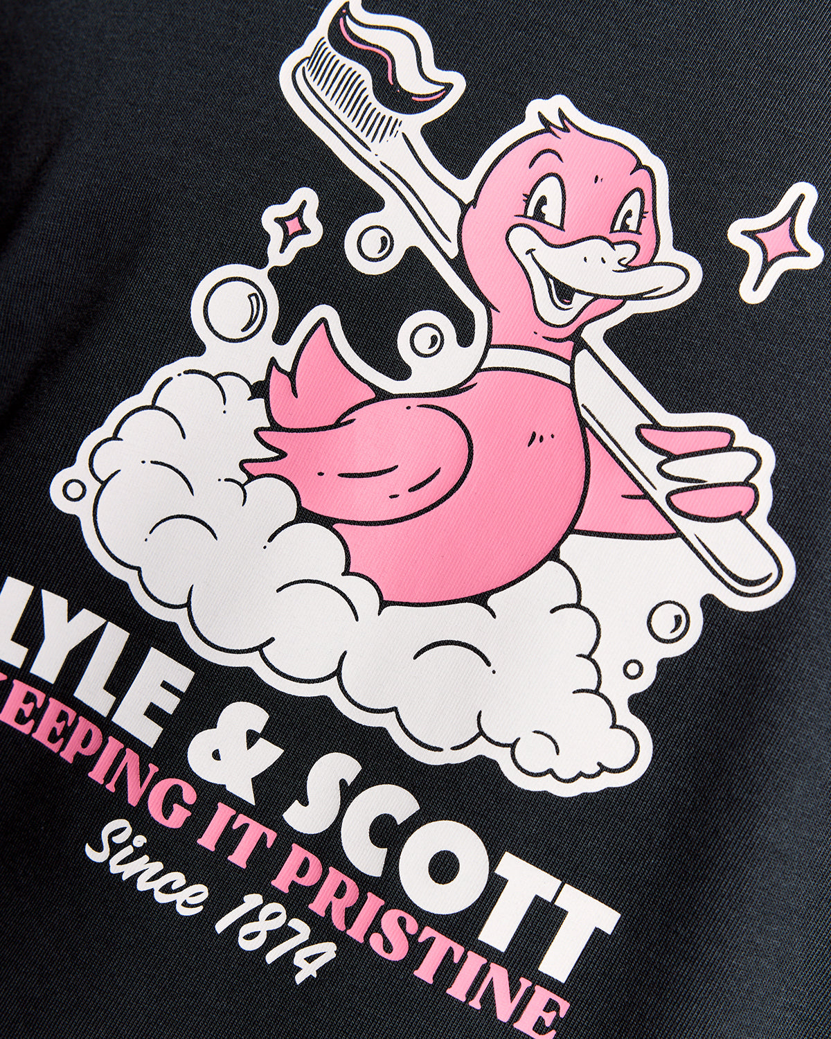 Lyle & Scott Rubber Duck Mens Graphic T-Shirt - Z271 Dark Navy