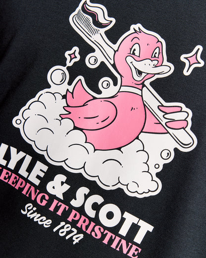 Lyle & Scott Rubber Duck Mens Graphic T-Shirt - Z271 Dark Navy