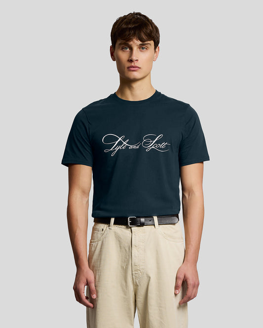 Lyle & Scott Superfine Mens Graphic T-Shirt - X898 Carbon | CHO | Designer Mens Graphic T-Shirts