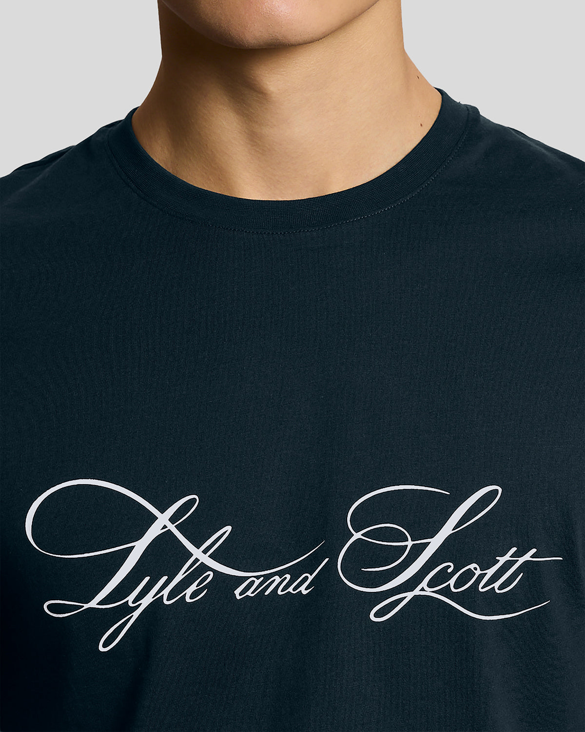 Lyle & Scott Superfine Mens Graphic T-Shirt - X898 Carbon | CHO | Designer Mens Graphic T-Shirts