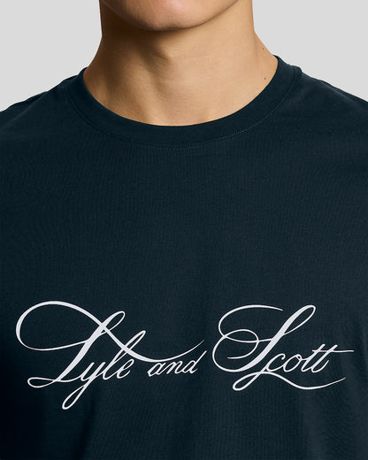 Lyle & Scott Superfine Mens Graphic T-Shirt - X898 Carbon | CHO | Designer Mens Graphic T-Shirts