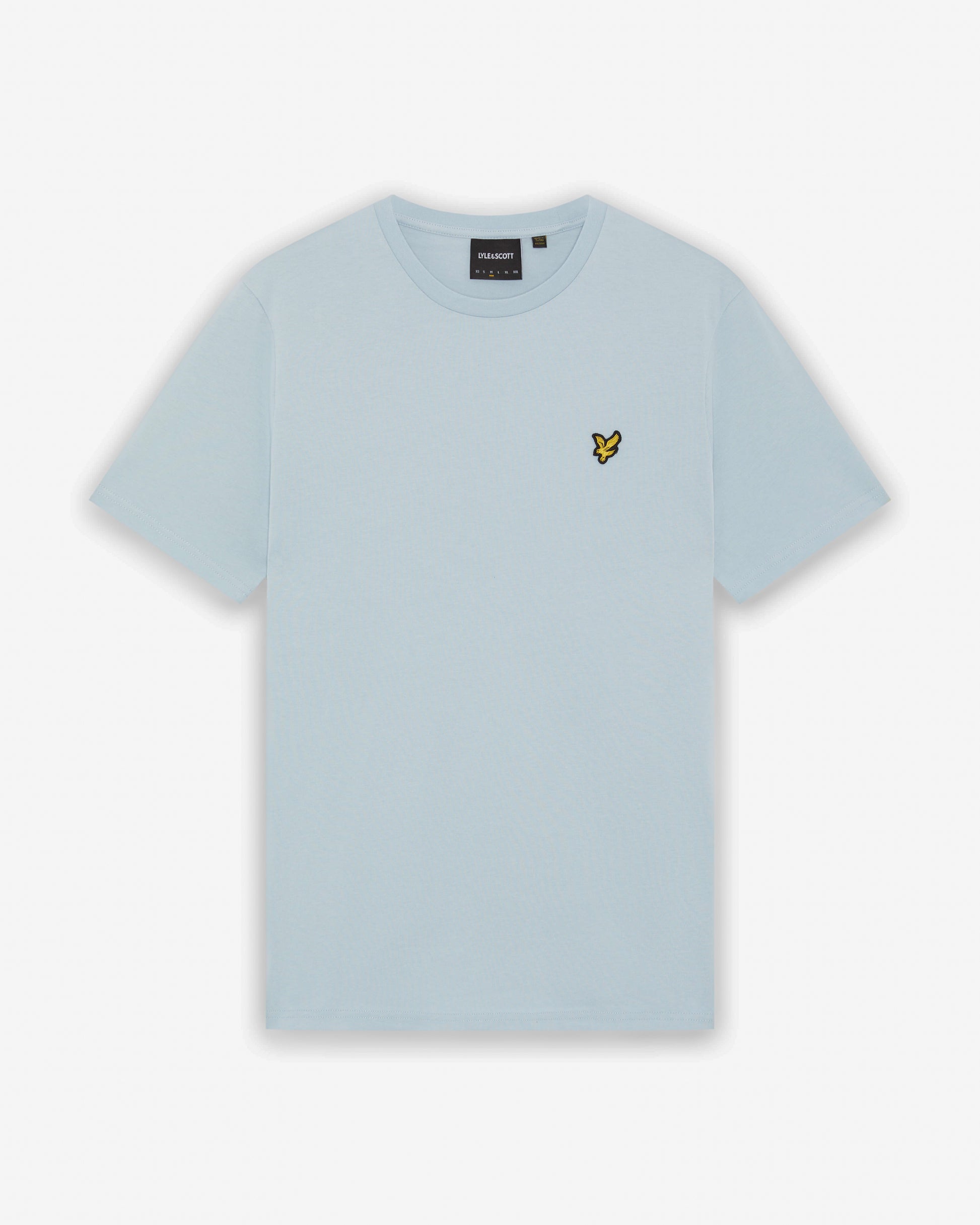 Lyle & Scott Plain Mens T-Shirt - W596 Opal Blue | CHO | Designer Mens Short Sleeve T-Shirts