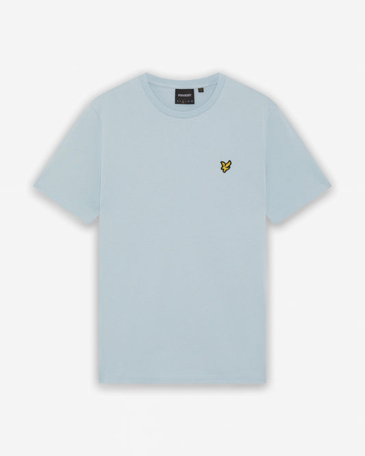 Lyle & Scott Plain Mens T-Shirt - W596 Opal Blue | CHO | Designer Mens Short Sleeve T-Shirts