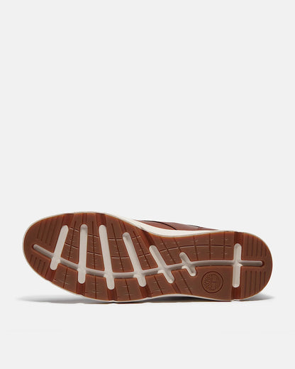 Timberland Parker Street Full Grain Leather Mid Mens Trainers - Rust | CHO | Designer Mens Trainers