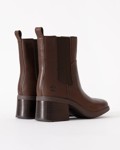 Timberland Bellevaux Mid Womens Chelsea Boot - Dark Brown Full Grain