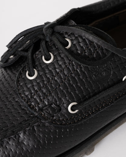 Timberland Mens Authentic Full Grain Leather Boat Shoe - Black/Dark Brown