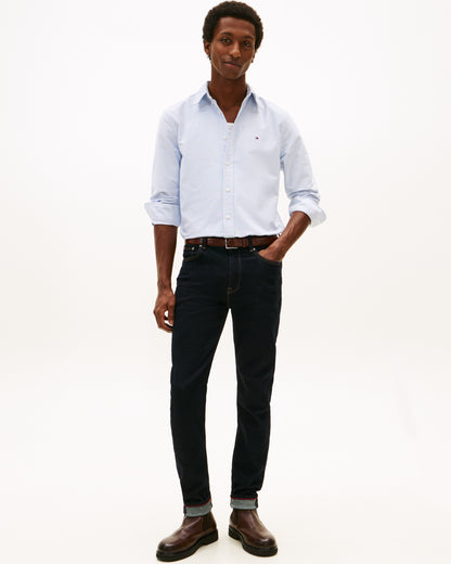 Tommy Hilfiger Heritage Oxford Stripe Mens Shirt - Shirt Blue/White