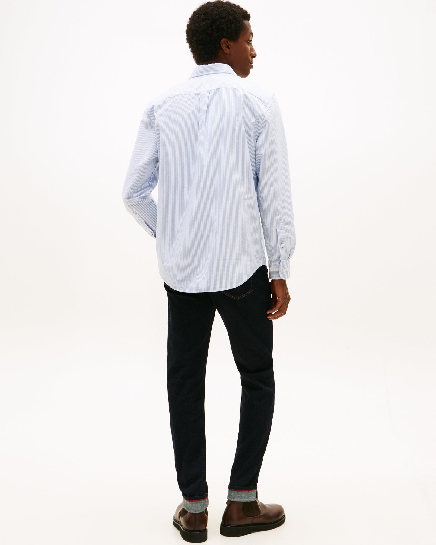 Tommy Hilfiger Heritage Oxford Stripe Mens Shirt - Shirt Blue/White