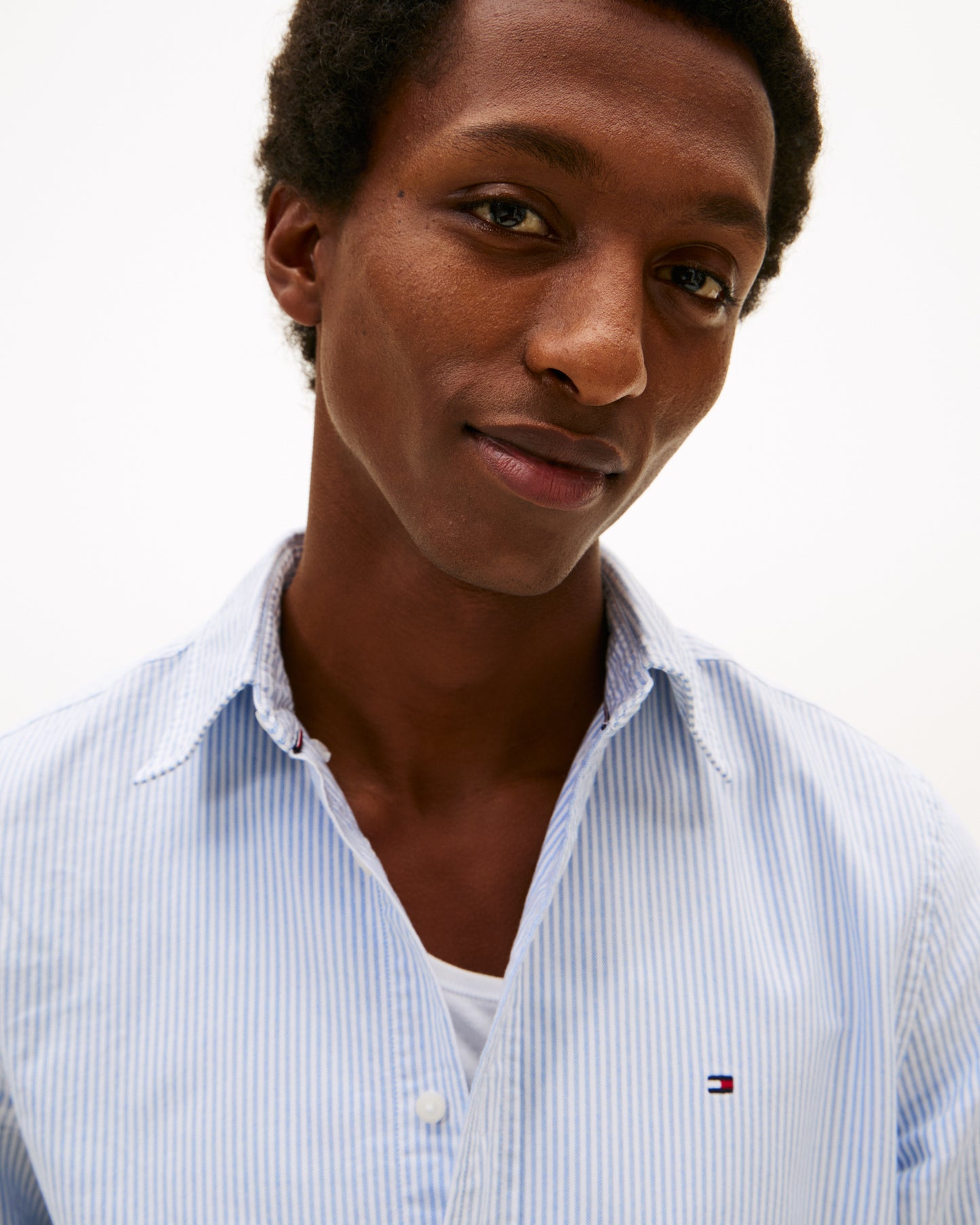Tommy Hilfiger Heritage Oxford Stripe Mens Shirt - Shirt Blue/White