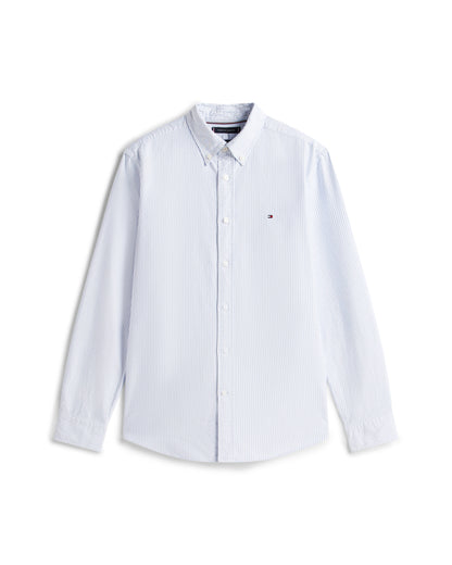 Tommy Hilfiger Heritage Oxford Stripe Mens Shirt - Shirt Blue/White