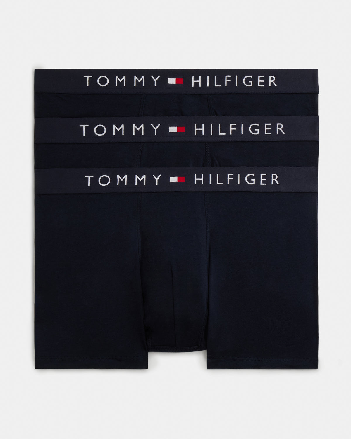 Tommy Hilfiger 3 - Pack TH Original Logo Stretch Cotton Trunks - Desert Sky/Desert Sky/Desert Sky | CHO | Designer Mens Underwear