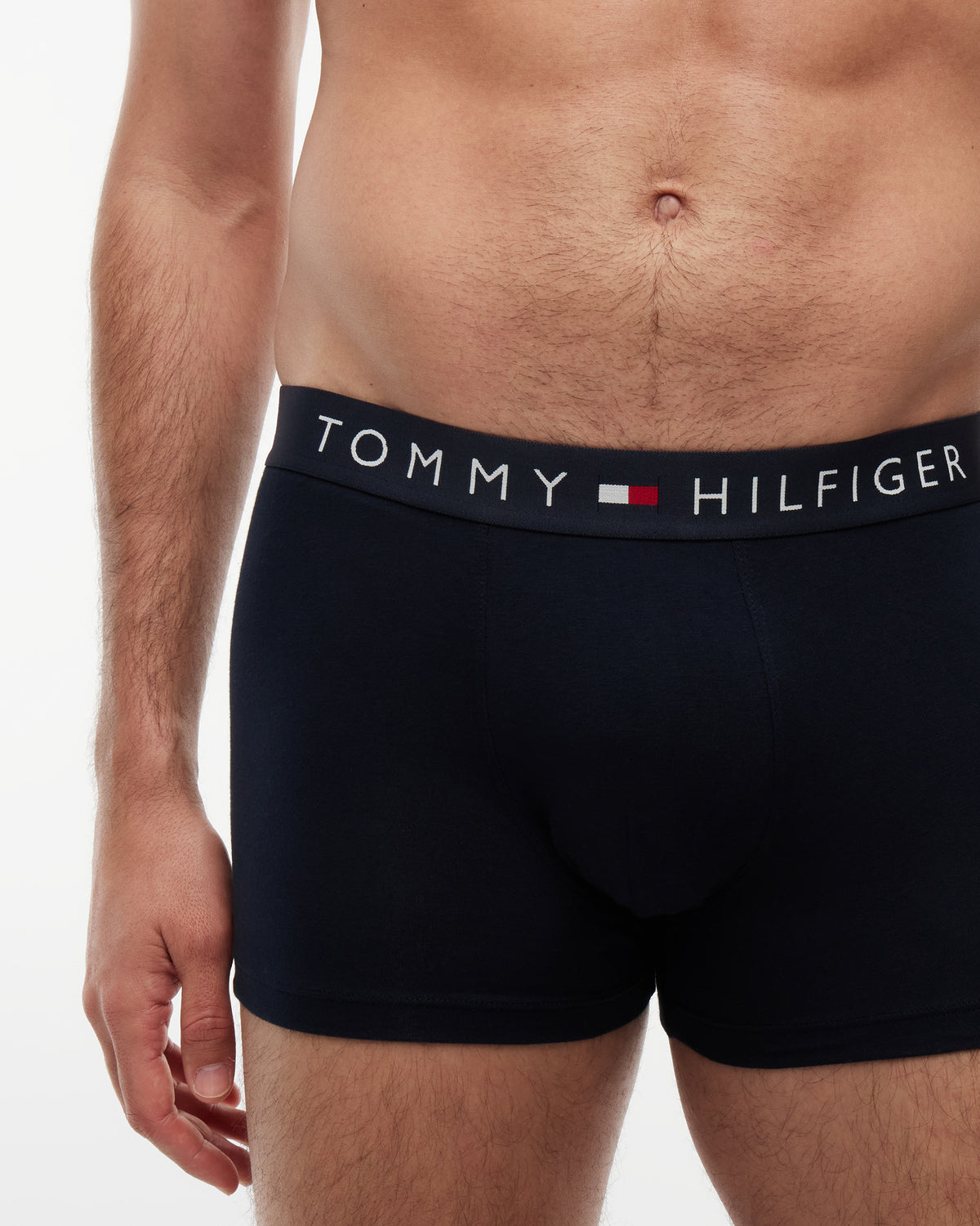 Tommy Hilfiger 3 - Pack TH Original Logo Stretch Cotton Trunks - Desert Sky/Desert Sky/Desert Sky | CHO | Designer Mens Underwear