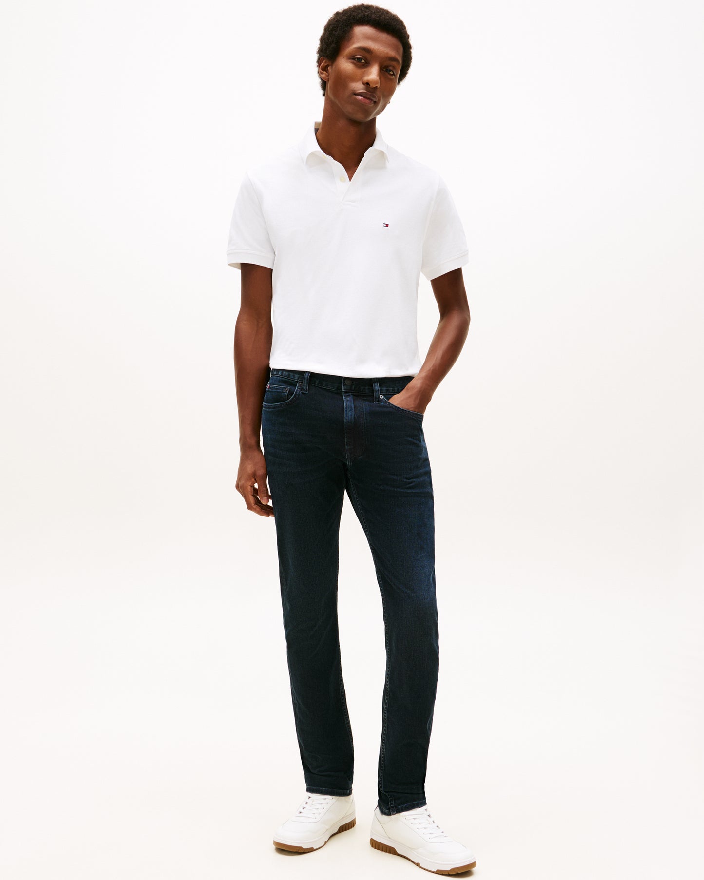 Tommy Hilfiger Core Denton Mens Straight Leg Jeans - Blue Black