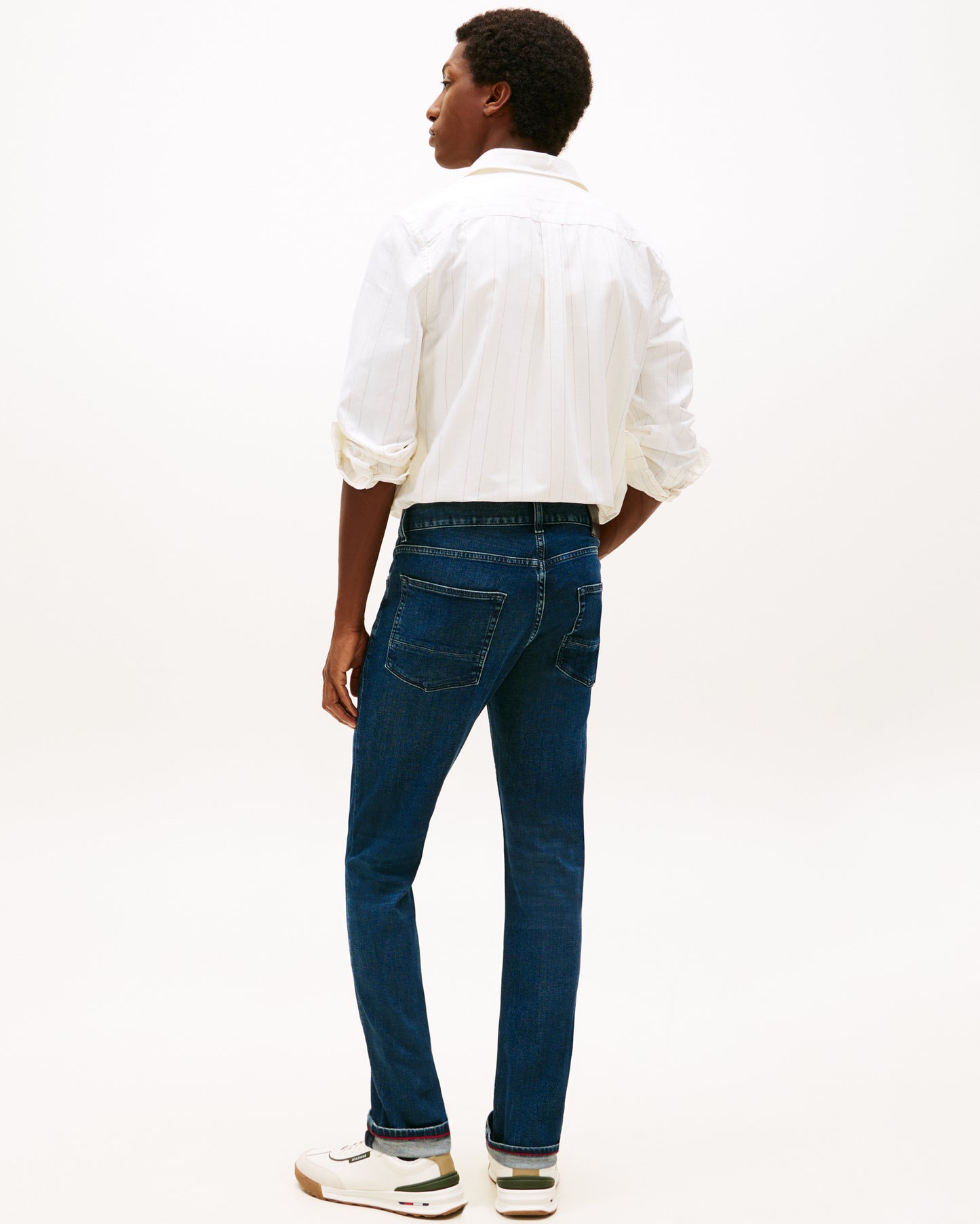 Tommy Hilfiger Core Denton Faded Mens Straight Leg Jeans - Tinted Blue