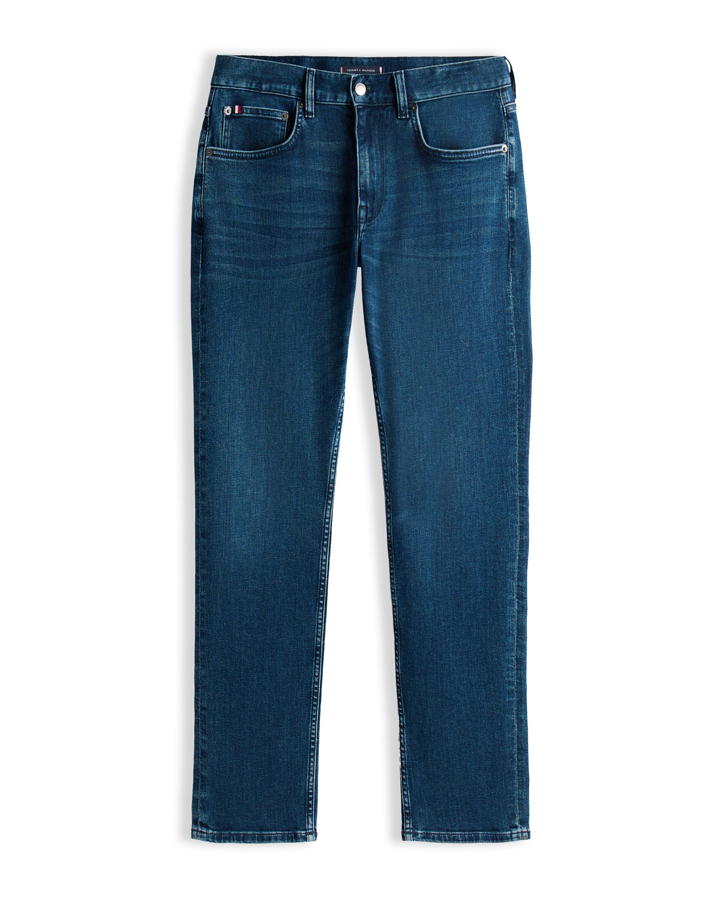 Tommy Hilfiger Core Denton Faded Mens Straight Leg Jeans - Tinted Blue