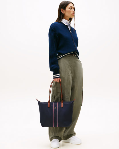 Tommy Hilfiger Popette Corp Womens Tote Bag - Space Blue Corp