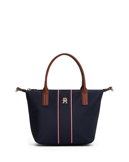 Tommy Hilfiger Popette Corp Mini Womens Tote Bag - Space Blue Corp