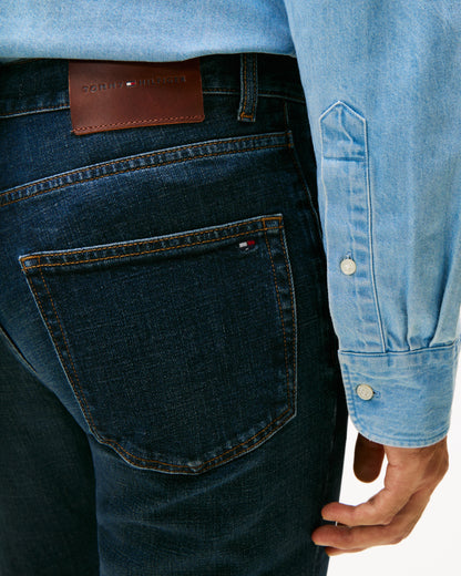 Tommy Hilfiger Denton Mens Straight Leg Jeans - Blacker Blue
