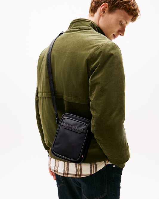 Tommy Hilfiger TH Repreve Mini Mens Reporter Bag - Black