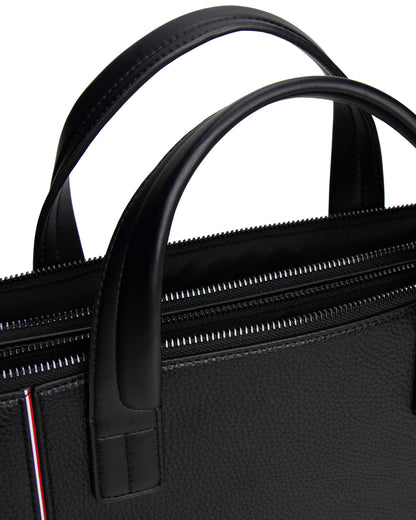 Tommy Hilfiger TH Central Mens Slim Computer Bag - Black