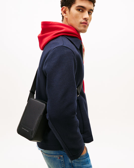Tommy Hilfiger TH Modern Mini Mens Reporter Bag - Black