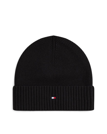 Tommy Hilfiger TH Flag Mens Beanie & Glove Gift Set - Black