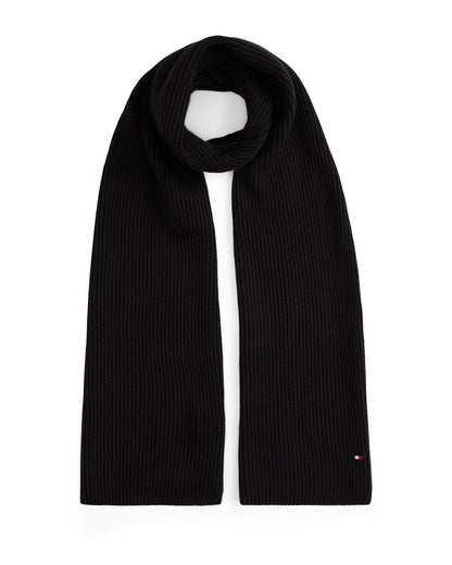 Tommy Hilfiger TH Flag Mens Beanie & Scarf Gift Set - Black