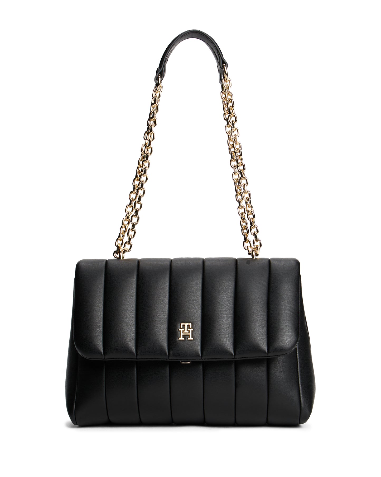 Tommy Hilfiger TH Grace Womens Medium Crossover Purse - Black