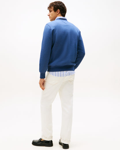 Tommy Hilfiger Tommy Logo Mens Sweatshirt - Aegean Sea Heather