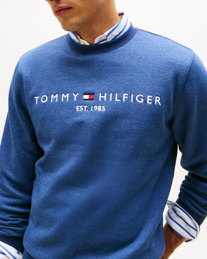 Tommy Hilfiger Tommy Logo Mens Sweatshirt - Aegean Sea Heather