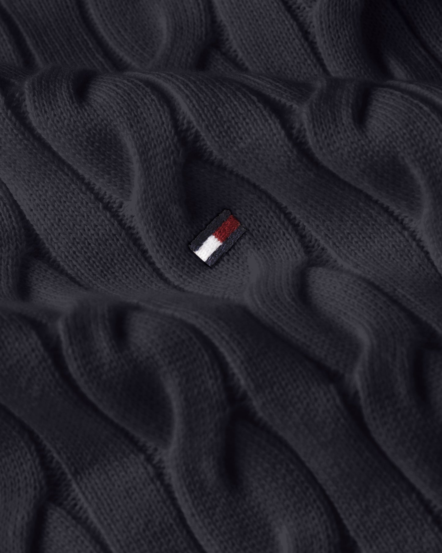 Tommy Hilfiger Classic Cable Mens Crew Jumper - Desert Sky