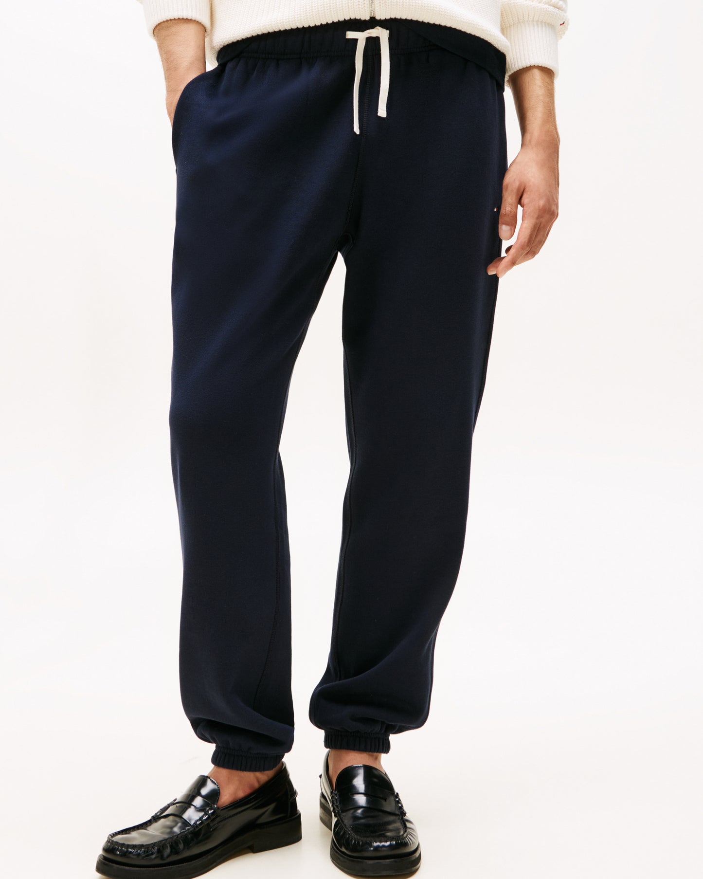 Tommy Hilfiger Essential Fleece Mens Sweatpants - Desert Sky - CHO - Designer Mens Joggers
