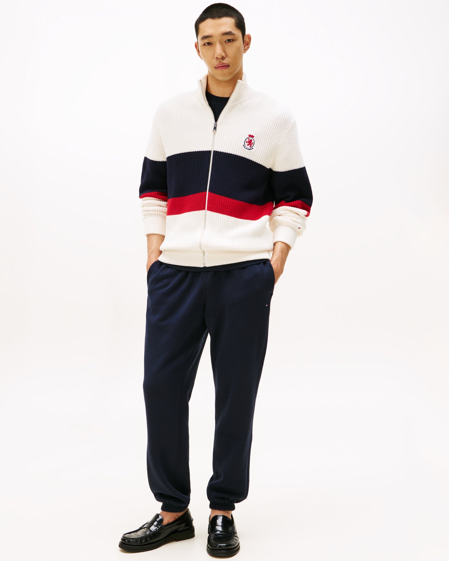 Tommy Hilfiger Essential Fleece Mens Sweatpants - Desert Sky - CHO - Designer Mens Joggers