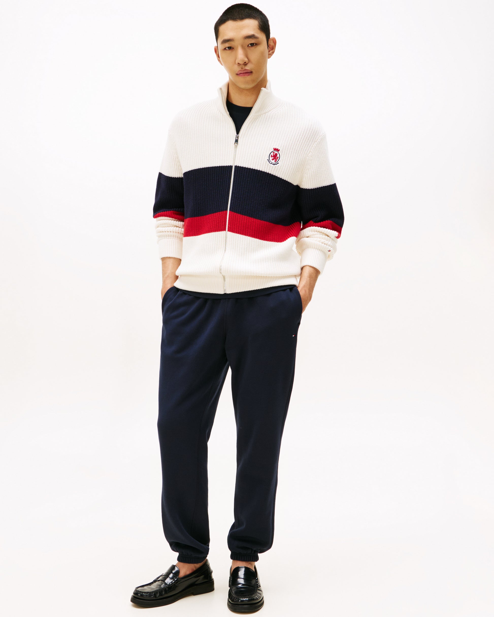 Tommy Hilfiger Essential Fleece Mens Sweatpants - Desert Sky - CHO - Designer Mens Joggers