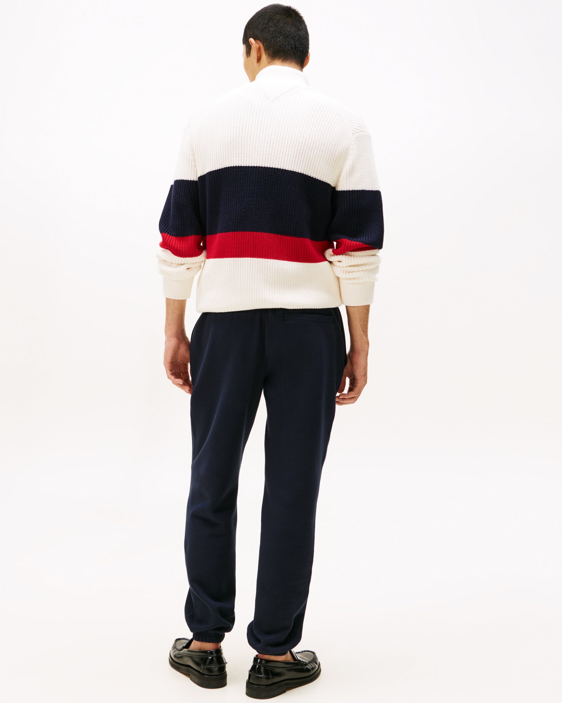 Tommy Hilfiger Essential Fleece Mens Sweatpants - Desert Sky - CHO - Designer Mens Joggers