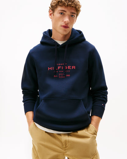 Tommy Hilfiger Oval Mens Graphic Hoodie - Desert Sky