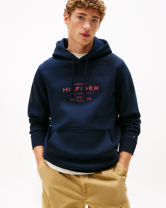 Tommy Hilfiger Oval Mens Graphic Hoodie - Desert Sky