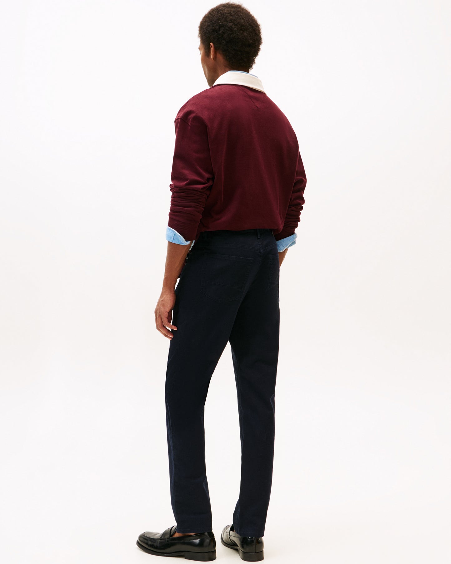 Tommy Hilfiger Essential Twill Denton Mens 5 Pocket Chinos - Desert Sky
