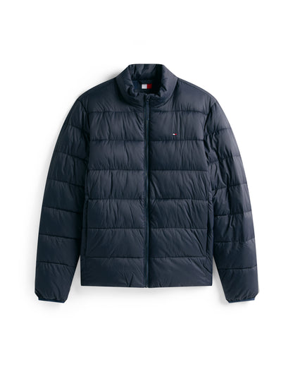 Tommy Hilfiger Mid Weight Mens Quilted Stand Collar Jacket - Desert Sky