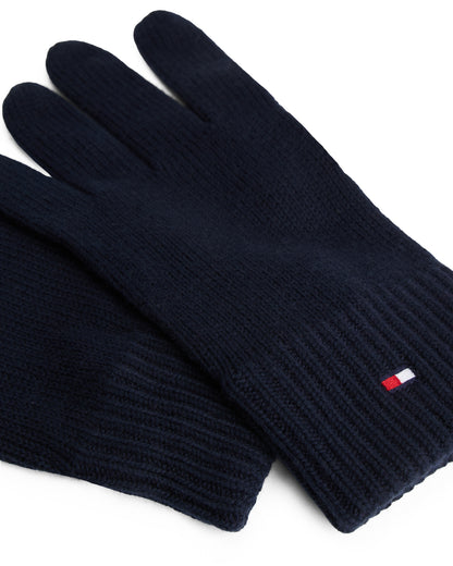Tommy Hilfiger Essentials Flag Mens Gloves - Space Blue