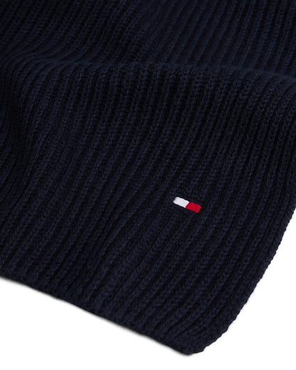 Tommy Hilfiger TH Flag Mens Pima Cotton Scarf - Space Blue
