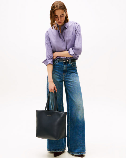 Tommy Hilfiger TH Logotape Womens Tote Bag - Space Blue