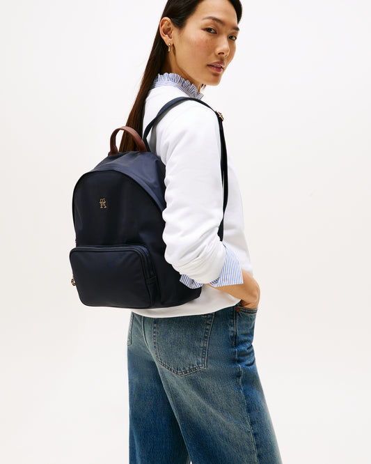 Tommy Hilfiger Popette Dome Womens Backpack - Space Blue