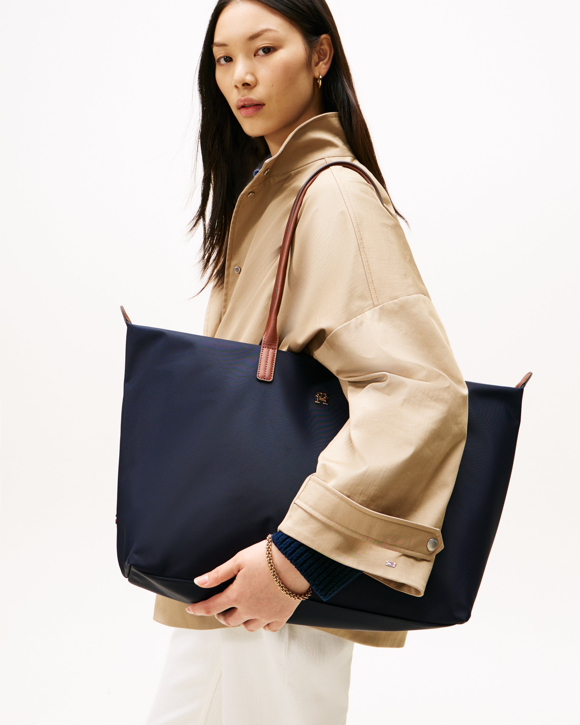 Tommy Hilfiger Popette Womens Maxi Tote Bag Space Blue – CHO