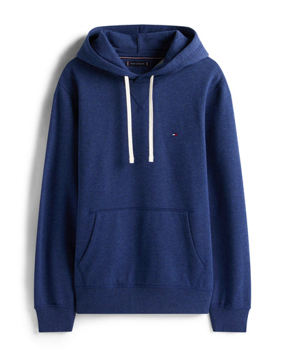 Tommy Hilfiger Essential Flag Embroidery Mens Fleece Hoodie - Heathered Blue