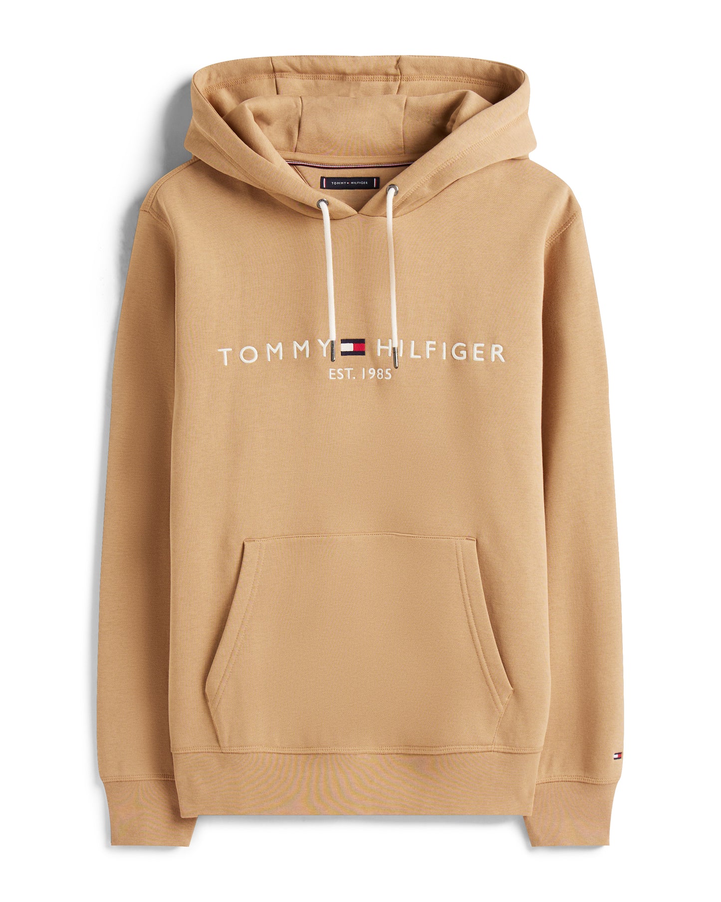 Tommy Hilfiger Tommy Logo Flex Fleece Hoodie - Timeless Camel