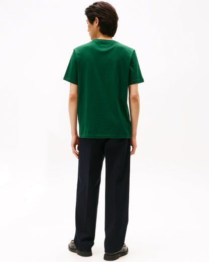 Tommy Hilfiger Essential Seasonal Regular Fit Solid Mens T-Shirt - Ornamental Green